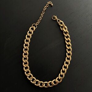Thick Gold Chain Link Necklace
